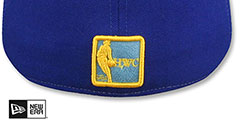 Nuggets NBA SILHOUETTE PINWHEEL White-Royal-Sky Fitted Hat by New Era - 3rd View