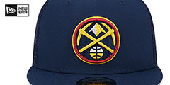 Nuggets TEAM-BASIC TRUCKER SNAPBACK Navy Hat by New Era - 3rd View