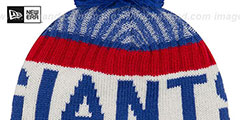 NY Giants 2017 STADIUM BEANIE Royal Knit Hat by New Era - 3rd View