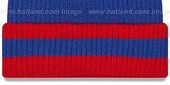 NY Giants CHILLER FILLER BEANIE Royal-Red by New Era - 3rd View