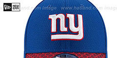 NY Giants HONEYCOMB STADIUM FLEX Royal Hat by New Era - 3rd View