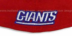 NY Giants NFL 2T-TEAM-BASIC Red-Royal Fitted Hat by New Era - 3rd View