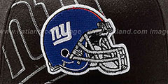 NY Giants NFL BLACK-CLASSIC FLEX Hat by New Era - 3rd View