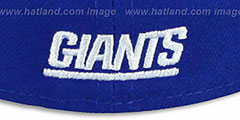 NY Giants NFL FELTN Royal Fitted Hat by New Era - 3rd View