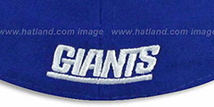 NY Giants NFL JERSEY-STRIPE Royal Fitted Hat by New Era - 3rd View