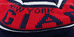 NY Giants RERUN KNIT BEANIE by Mitchell and Ness - 3rd View