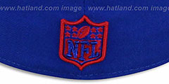 NY Giants SUPER BOWL CHAMPS XLVI Royal Fitted Hat by New Era - 3rd View