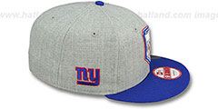 NY Giants SUPER BOWL XXV SNAPBACK Grey-Royal Hat by New Era - 3rd View