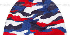 NY Rangers CAMO CAPTIVATE Knit Beanie Hat by New Era - 3rd View