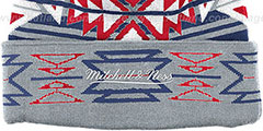 NY Rangers GEOTECH Knit Beanie by Mitchell and Ness - 3rd View