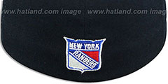 NY Rangers UGLY SWEATER FLEX Navy-Red Hat by Zephyr - 3rd View