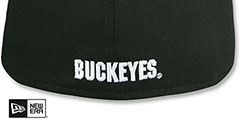 Ohio State NCAA TEAM-BASIC Black Fitted Hat by New Era - 3rd View