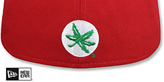 Ohio State NCAA TEAM-BASIC Red Fitted Hat by New Era - 3rd View