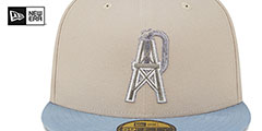 Oilers NFL CITY ORIGINALS Beige-Powder Fitted Hat by New Era - 3rd View