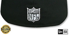 Oilers NFL TEAM-BASIC FADEOUT Black Fitted Hat by New Era - 3rd View