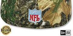 Oilers NFL THROWBACK TEAM-BASIC Realtree Camo Fitted Hat by New Era - 3rd View