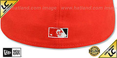 Orioles 1989-97 LOW-CROWN VINTAGE Orange Fitted Hat by New Era - 3rd View