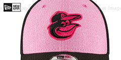 Orioles 2018 MOTHERS DAY FLEX Pink-Black Hat by New Era - 3rd View