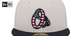 Orioles 2024 JULY 4TH STARS N STRIPES Fitted Hat by New Era - 3rd View