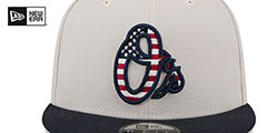 Orioles 2024 JULY 4TH STARS N STRIPES SNAPBACK Hat by New Era - 3rd View