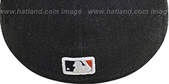 Orioles 2T-HEATHER ACTION Charcoal-Orange Fitted Hat by New Era - 3rd View