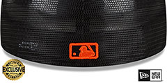 Orioles BATTING PRACTICE TRUCKER Black Fitted Hat by New Era - 3rd View