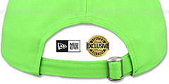 Orioles BEACHIN STRAPBACK Neon Green Hat by New Era - 3rd View