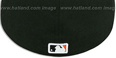 Orioles REAL CHAINS VIZA-PRINT Black Fitted Hat by New Era - 3rd View