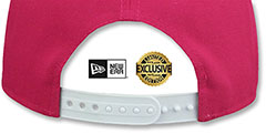 Orioles TEAM-BASIC SNAPBACK Beetroot-White Hat by New Era - 3rd View