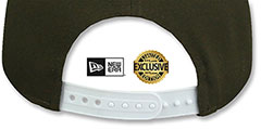 Orioles TEAM-BASIC SNAPBACK Brown-White Hat by New Era - 3rd View