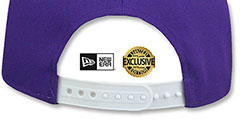 Orioles TEAM-BASIC SNAPBACK Purple-White Hat by New Era - 3rd View