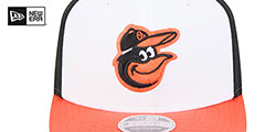 Orioles TEAM-BASIC STRETCH-SNAP Black-White Hat by New Era - 3rd View