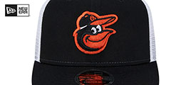 Orioles TRUCKER STRETCH-SNAP Black-White Hat by New Era - 3rd View