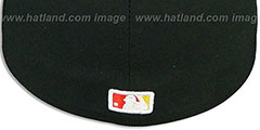 Orioles TYE-DYE INSIDER Black-Orange Fitted Hat by New Era - 3rd View