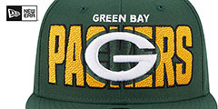 Packers 2023 NFL DRAFT Green Fitted Hat by New Era - 3rd View