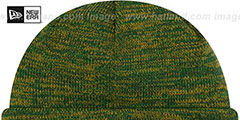 Packers BEVEL Green-Gold Knit Beanie Hat by New Era - 3rd View