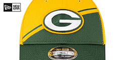 Packers DASHMARK SIDELINE SNAPBACK Gold-Green Hat by New Era - 3rd View