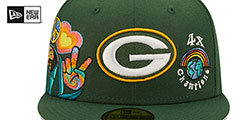 Packers GROOVY Green Fitted Hat by New Era - 3rd View