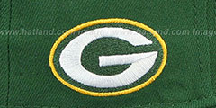 Packers NFL ONFIELD DRAFT Green Fitted Hat by New Era - 3rd View