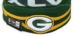 Packers SUPER BOWL XLV Green Knit Beanie Hat by New Era - 3rd View