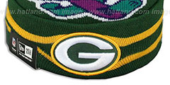 Packers SUPER BOWL XXXI Green Knit Beanie Hat by New Era - 3rd View