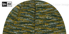 Packers TEAM-CRAZE Green-Gold Knit Beanie Hat by New Era - 3rd View