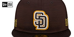 Padres 2024 ALTERNATE CLUBHOUSE Heather Brown Fitted Hat by New Era - 3rd View