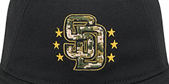 Padres 2024 ARMED FORCES STARS N STRIPES BUCKET Hat by New Era - 3rd View