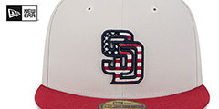 Padres 2024 JULY 4TH STARS N STRIPES Fitted Hat by New Era - 3rd View