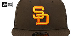 Padres COOP TEAM-BASIC TRUCKER SNAPBACK Brown Hat by New Era - 3rd View