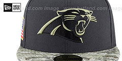 Panthers 2016 SALUTE-TO-SERVICE Grey-Desert Fitted Hat by New Era - 3rd View