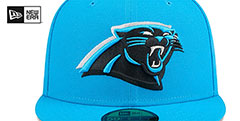 Panthers 2024 NFL DRAFT Blue Fitted Hat by New Era - 3rd View