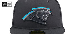 Panthers 2024 ONSTAGE NFL DRAFT Grey Fitted Hat by New Era - 3rd View