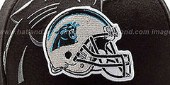 Panthers NFL BLACK-CLASSIC FLEX Hat by New Era - 3rd View